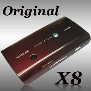 Sony Ericsson Xperia X8 Akkudeckel Schale Original Rot  