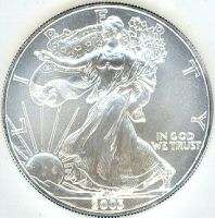 2003 American Eagle Uncirculated .999 Fine Silver 1 oz  