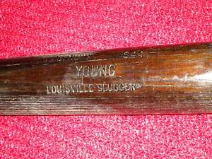 YOUNG Game Used Uncracked Bat LOUISVILLE SLUGGER S44  