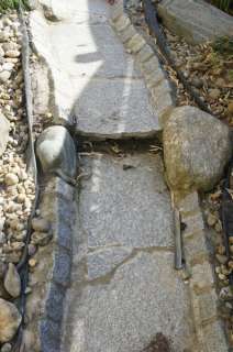 Bachlauf mit Quellstein grauer Granit 7,50 m Brunnen Wasserlauf in 