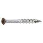 FastenMaster TrimTop 1 5/8 in. Stainless Steel Mahogany Trim Screw 