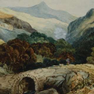 Morgan Victorian Antique Landscape Painting  
