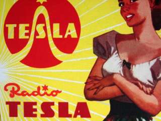 RADIO TESLA Poster, Nikola Tesla Giclee Print 12 x 17  