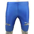   Nike Blue White Shorts Cycling Pants Gym Running Sports Stretch Size