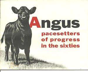 1960 Annual Report American Angus Association illustrated booklet 