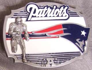 NFL Pewter Belt Buckle New England Patriots NEW  