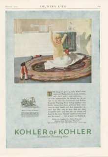 1925 Kohler plumbing child in the bathroom AD  