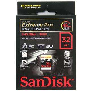 SanDisk EXTREME PRO 32GB 32G 32 GB SDHC SD HC SD Memory Card 45MB New 