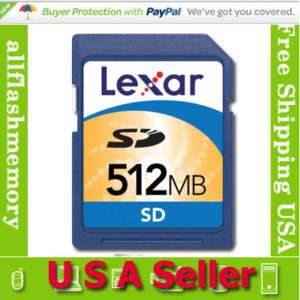 Lexar 512mb Secure Digital (SD) Memory Card Standard  