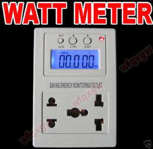 BKLT WATT Power energy digital Usage Meter Monitor  