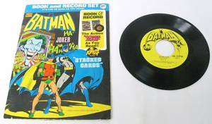 Batman Joker Stacked Cards 1975 Comic Book & Record  