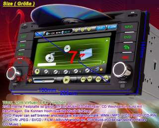 Subaru Forester Impreza DVD GPS Navigation Radio 2 Din Stereo Indash 