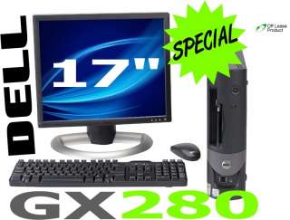 FAST Dell GX280 DESKTOP COMPUTER P4 2.8GHZ 1048MB RAM COMPLETE SYSTEM 