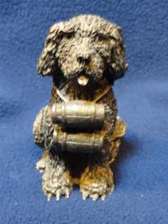 Hudson Pewter St. Bernard Dog Figurine  