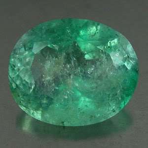 CERTIFIED 5.855 Ct NICE NATURAL COLUMBIAN EMERALD OVAL  