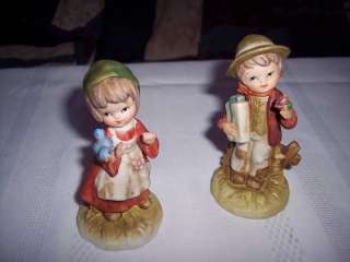 Vintage Lefton Girl & Boy Figurines # 02732  
