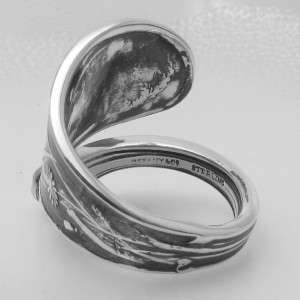 STERLING SILVER DIAMOND spoon ring AUDUBON by TIFFANY & CO.  