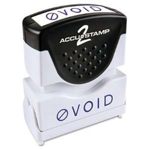  Accustamp2 Shutter Stamp with Microban Blue VOID 1 5/8 x 1 