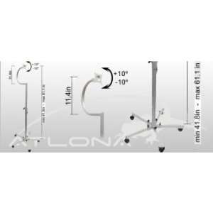  ATLONA LCD FLOOR STAND UP TO 27inch ON WHEELS ( SILVER 