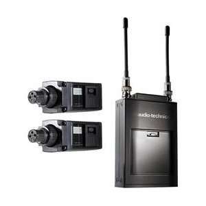  Audio Technica ATW 1822D Camera Mount UHF Wireless System 