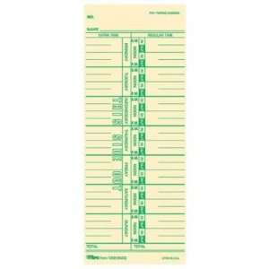  Tops Tops Named Days Weekly Time Card TOP12593 Office 