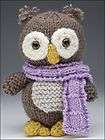Colorful Owls in Tree Blanket Afghan Crochet Knit Cross