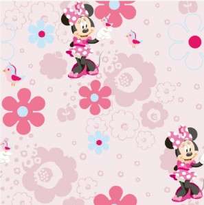 GRAHAM AND BROWN DISNEY MINNIE MOUSE WALLPAPER 10M ROLL PINK BEDROOM 