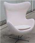 Arne Jacobsen style Egg chair in white wool