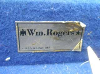 Wm Rogers Silver Plate Grape Pattern Flatware 55 Pieces  
