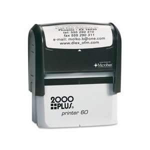  COSCO 2000 Plus P60 Printer Stamp,1.44 x 3   Black 