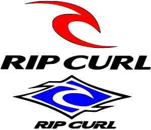   2 x Ripcurl Logo Sticker surf wetsuit tshirt 100mm