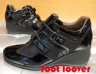 Scarpe Nero Giardini donna 473D 100 black sneakers velcro