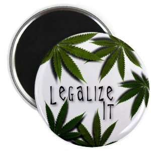  Creative Clam Legalize It Marijuana Pot Leaf 2.25 Inch 