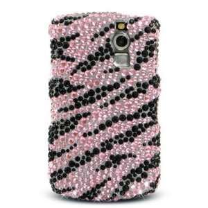 Crystal Diamond Pink Zebra Blackberry 8300,8320,8330 Cell 