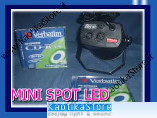 MINI PAR LED RGB DMX SPOT Effetto Luce Strobo 36 56 64  