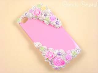   Cream & Charm SWAROVSKI Embellished Kawaii iPhone 4 4G 4S Phone Case