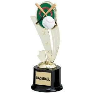  Baseball Trophies   9 inches colorful baseball trophy 