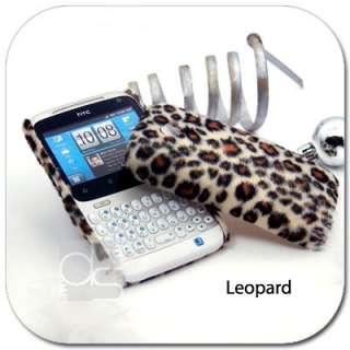 Leopard VELVET Hard Case For HTC Cha Cha A810e Chacha  
