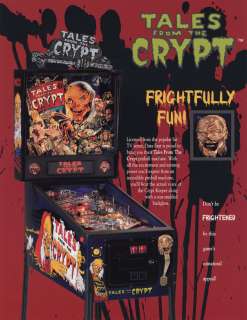   TALES FROM THE CRYPT PINBALL MACHINE TOPPER~NEW~RARE FIND~*L@@K