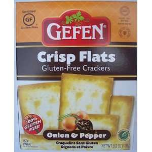  Gefen Onion and Pepper Crisp Flats 5.2oz. (Pack of 3 