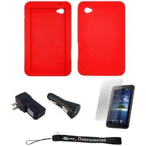  Red Protection Silicone Skin for Samsung Galaxy Tablet 