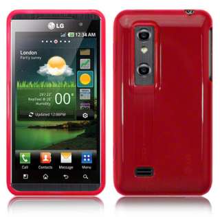 London Magic Store   Red Gel Case Cover for LG Optimus 3D P920