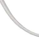 Sterling Silver 4 Sided Diamond Cut Snake Necklace 
