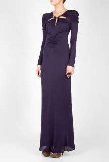 ALICE by Temperley  Midnight Blue Long Sleeved Caprice Maxi Dress by 