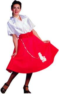 Poodle Skirt With Shirt Adult Costume (Adult Costume)