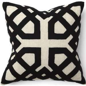  African Khwai Applique Black Pillow