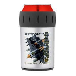 Thermos Can Cooler Koozie United States Air Force Defending Americas 