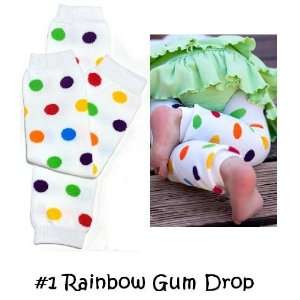  My Little Legs baby leg warmers #1 Rainbow Polka Dot 
