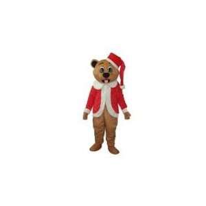  Brown Bear Christmas Adult Mascot Costume 