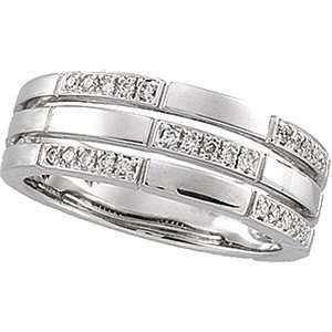   Carat Total Weight Diamond Ring set in 14 kt White Gold(6.5) Jewelry